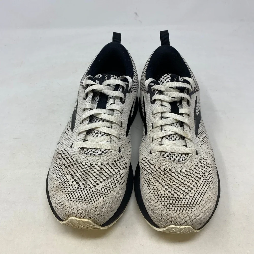 Brooks‎ Revel 5 Womens Running Shoes White Black 1203611B121 Size 9.5 Medium B